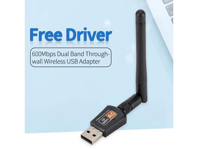 USB WiFi Adapter 24G/5GHz 600Mbps WiFi Antenna 11AC Dual Band 80211b/n/g/ac Wireless Computer Network Card Lan Dongle Receiver
