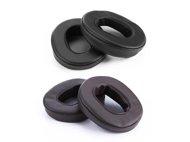 1 Pair Replacement Black/Dark Brown Earpads Ear Pads Cushions for Sony MDR-1A 1ADAC/1ABT Headphones Headsets