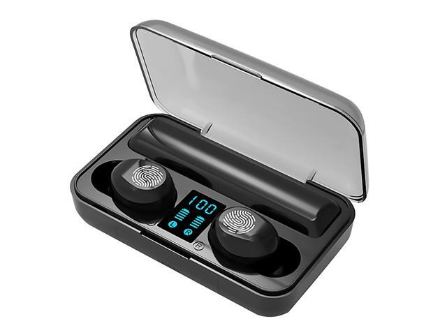 TWS Wireless LED Display Headset Bluetooth V50 Headphone IPX7 Waterproof Touch Button Stereo Earbuds With 2000mAh Power Bank