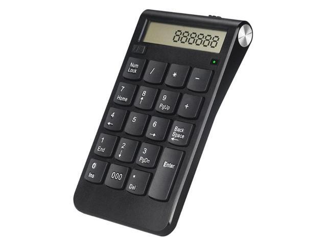 Mini Digital Display Rechargeable Numeric Keypad 24G Wireless Mini Numpad Numeric Keypad Waterproof Keyboard for Laptop Tablet