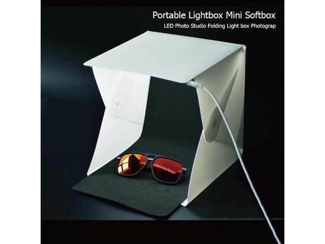 Portable Lightbox Mini Softbox LED Photo Studio Folding Light Box Photography Backgound for DSLR Camera Accessories 20x20x20cm