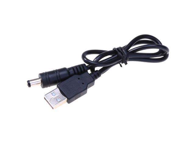 50cm/197in USB Port to 55x21mm 5V DC Male Jack Power Cable Connector Cable Adapter for LED Strip