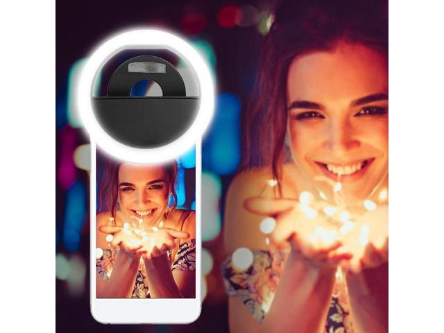 USB Charge Selfie Portable Flash Led Camera Phone Photography Ring Light Enhancing Photography for iPhone Smartphone