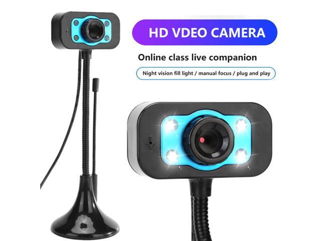 720P HD Webcam Built-in Noise Reduction Microphone Rotatable Computer Camera USB Driver Free Web Camera for Video Conference