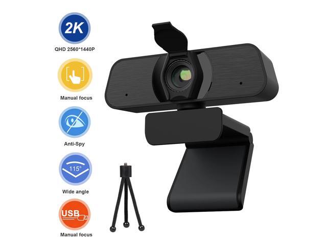C90 2K HD Webcam 2MP 30fps Web Camera with Tripod Stand Built-in Microphone 2560*1440 USB Plug Computer Web Camera for Laptop PC