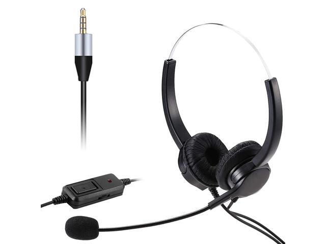 USB Headset for PC 35mm Business Headsets with Microphone Mute Noise Cancelling for Call Center Headphones PC Phone Earphone