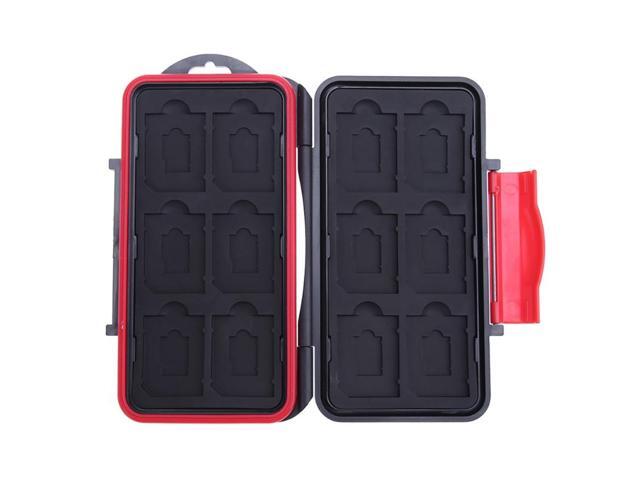 All in One Large Waterproof Memory Card Case Holder Anti-Shock 12SD+12TF Large Capacity Storage Holder Box Cases
