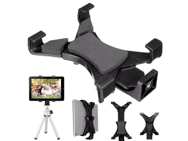 Universal Tablet Tripod Mount Clamp With 1/4'Thread Adapter For iPad 2/3/4/Air/Air2 /mini For Galaxy Tablet Phone Bracket Holder