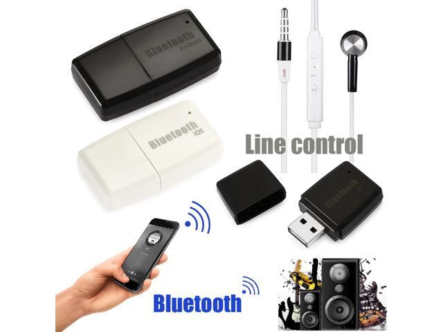 Wireless Bluetooth V41+ EDR A2DP 35mm USB Handsfree Home Car Kit AUX Audio Stereo Music Receiver Adapter for Android for iOS