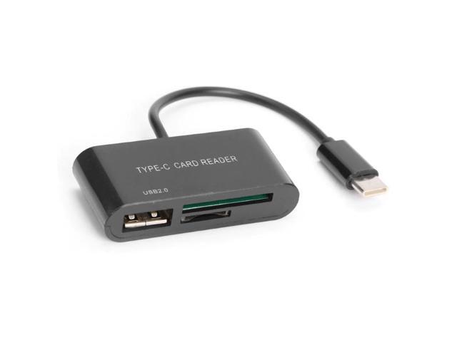 3 in 1 USB OTG Card Reader Adapter Type C Cable SD / Micro SD TF Camera Connection Smart Memory Card for Macbook Pro Type-C Port