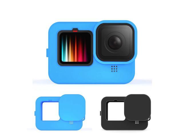 For Gopro Hero 9 Soft Silicone Case Camera Sleeve + Lens Cap Cover Protective Frame Full Cover Shell for Go pro Hero 9 Camera