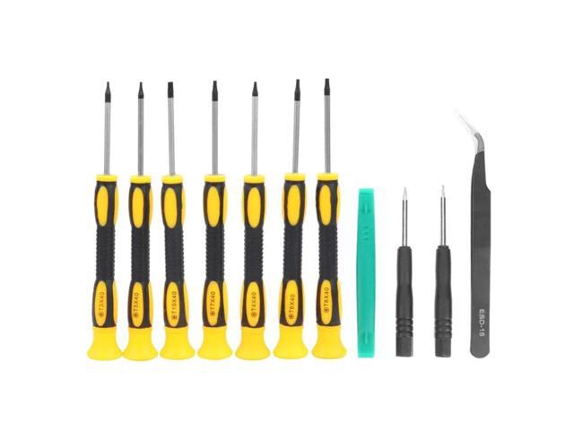 11pcs/Set T3/T4/T5/T6/T7/T10/T8 Plum Screwdrivers Disassembly Repair Tools Kit for Desktop Tablet Phone Game Console Maintenance