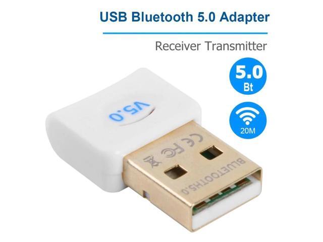 Bluetooth 50 Dongle Receiver Transmitter Wireless USB Adapter With CD Built-in Driver for Windows 7/8/10/Vista/XP