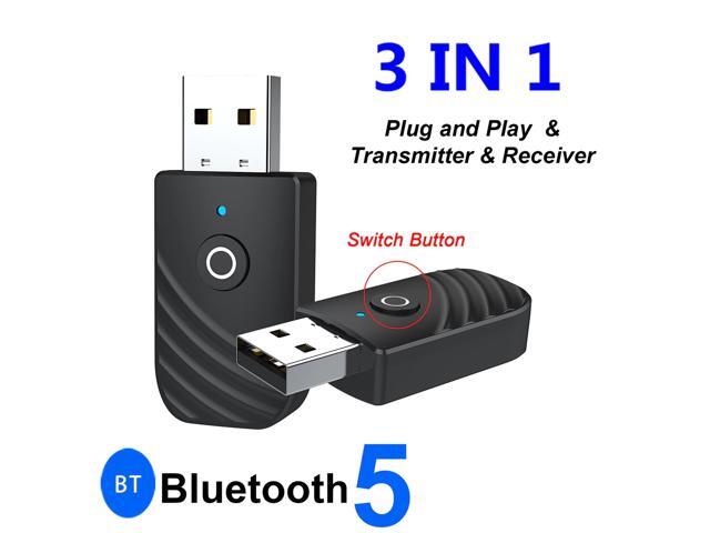 3 IN 1 USB Bluetooh 50 Audio Receiver Transmitter 35mm Jack AUX USB Stereo Music Wireless Adapter For TV PC Car Headphones