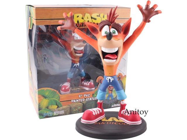 Classic Game Crash Bandicoot Statue Figure PVC Crash Bandicoot Action Figure Collectible Model Toy
