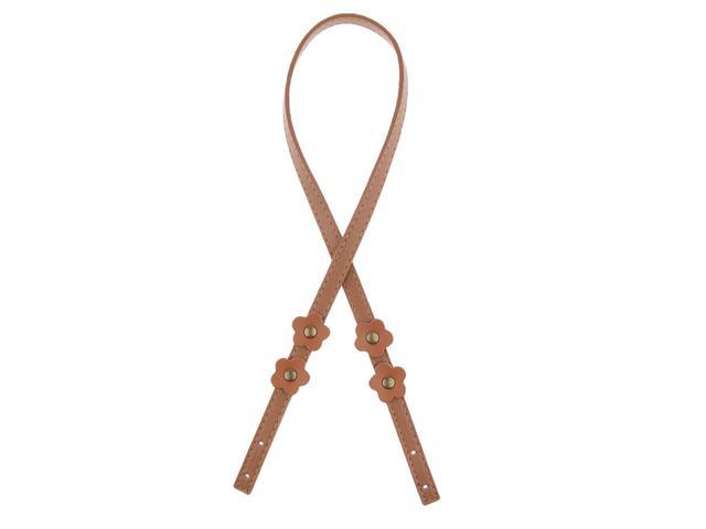 2x Classic Leather Shoulder Bag Strap Replacement Purse Handles Crafts 2 Holes (721838166682 Belts & Suspenders) photo