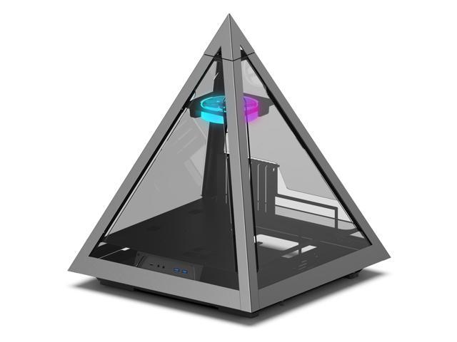 KEDIERS Diamond Pyramid ATX PC Case Innovative Gaming Computer Tower C