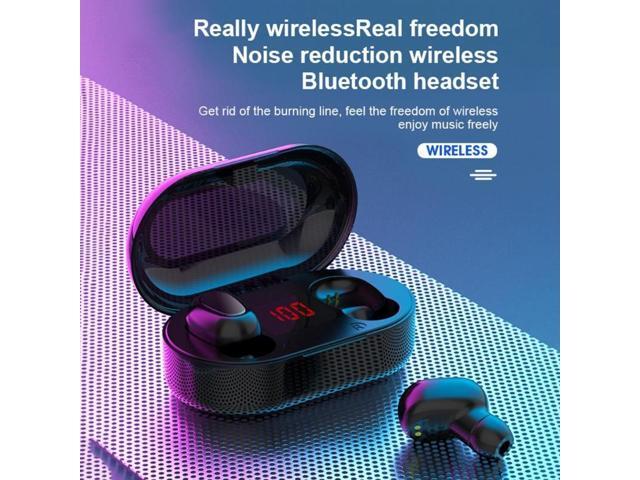 Bluetooth 50 Stereo Headphones Waterproof Touch Control Noise Reduction TWS Wireless Earphone With LED Display Charging Case