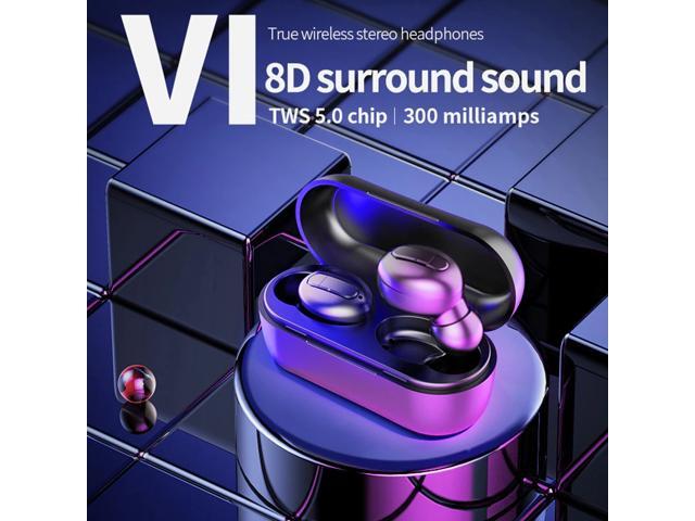 2020 V1 TWS Earbuds Wireless Stereo Bluetooth 50 Waterproof Cancelling Gaming Headphones Sports Earphones with Microphone