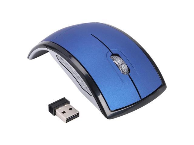 24G Wireless Mouse Foldable Gaming Mouse Folding Optical Mute Mice USB Receiver for Laptop PC Computer Desktop Office