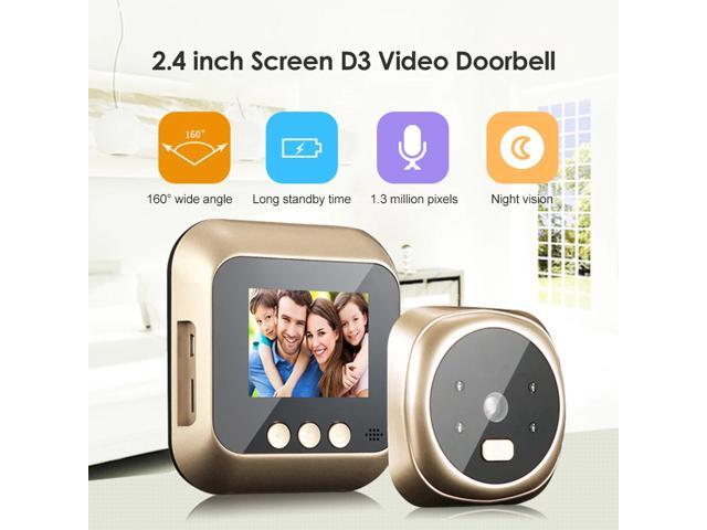 24 inch LCD Color Screen Digital Doorbell Smart Electronic Peephole Night Vision Door Video Camera Viewer Wireless Door Ring