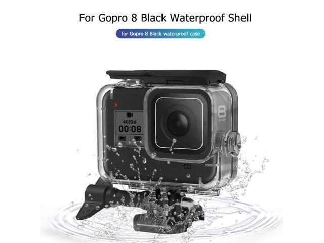60m Underwater Waterproof Case Protective Shell Cover Housing Tempered Glass Lens for GoPro Hero 8 Black Camera Accessories