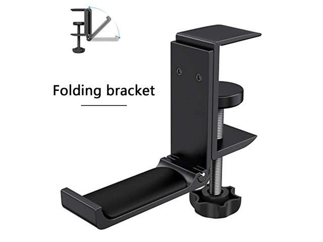 Aluminium Alloy Headphone Holder Headset Bracket Hanger Metal Wall Clamp Hook Adjustable Foldable Earphone Stand Desktop Mount