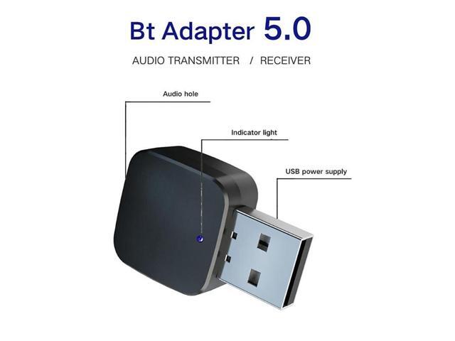 KN324 BT 50 Car Bluetooth Transmitter Receiver with 35mm Audio Cable Wireless Audio Adapter for TV CD Player Phone Tablet