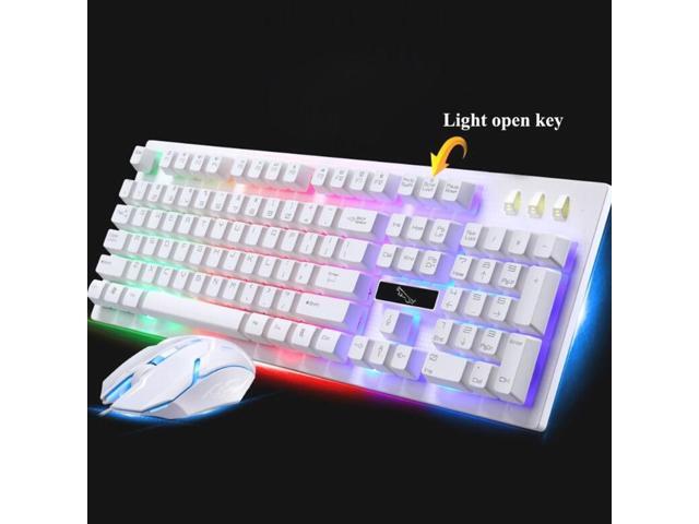 G20 Backlight LED Pro Gaming Keyboard USB Wired Powered Gamer Keyboard With 2000 DPI Mouse For Computer Game LOL Light Gaming