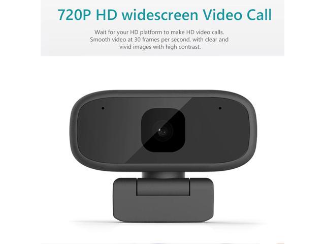 720P HD Webcam Rotatable USB Webcam Built-in Microphone Auto Focus Computer Web Camera for Live Streaming Video Conference