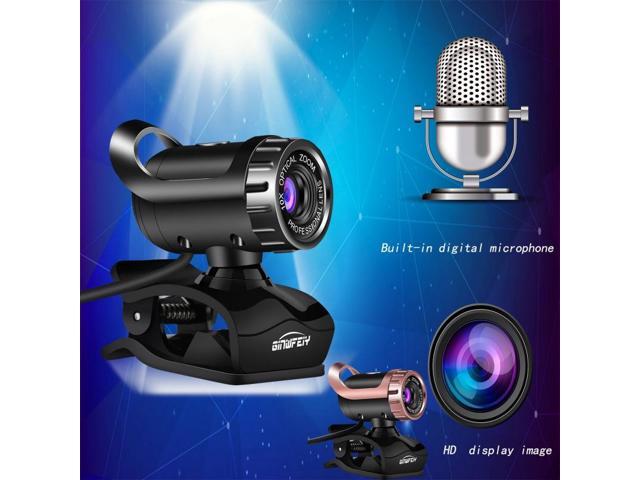 A1 Webcam USB 20 480P HD Camera Web Cam 360 Degree MIC Clip-on for PC Laptop