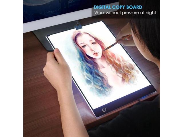 A4 Digital Graphics Tablet LED Drawing Tablet Thin Art Stencil Drawing Board Light Box Tracing Copy Pad Stepless Dimming