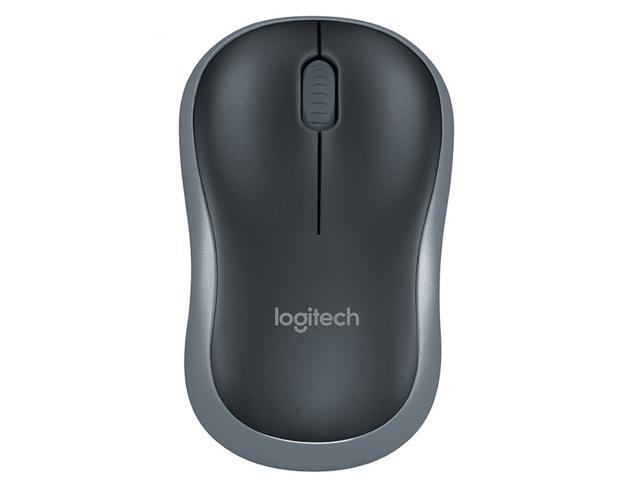 Logitech M186 Wireless Mouse 24GHz 1000DPI Optical Ergonomic Mouse USB Nano Receiver Cordless Mice for Computer PC Laptop