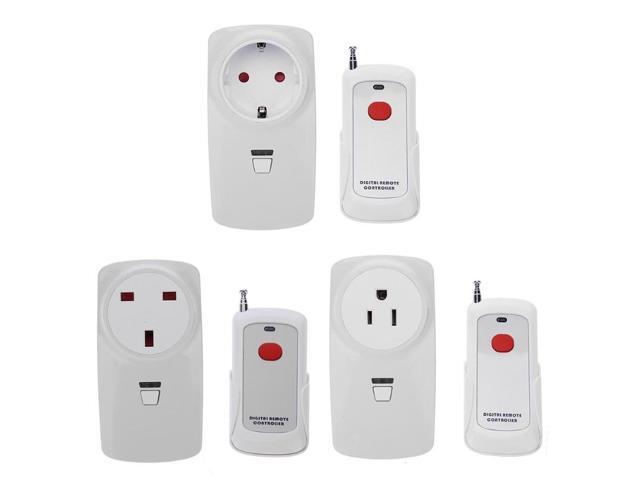 Wireless 1 Button Remote Control Outlet Electrical Light Plug Switch Socket