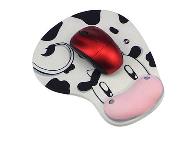 Cow Anti-Slip Computer Mouse Pad Mat with Gel Wrist Support for PC Macbook Laptop Accessories Drop Shipping