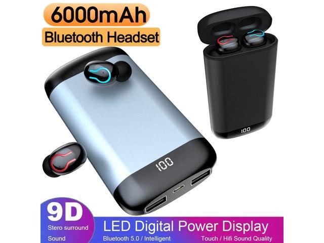 Q66 TWS Wireless Bluetooth Earphone with Microphone Sports Waterproof 6000mAh Wireless Headphones Headsets For Xiaomi Phone