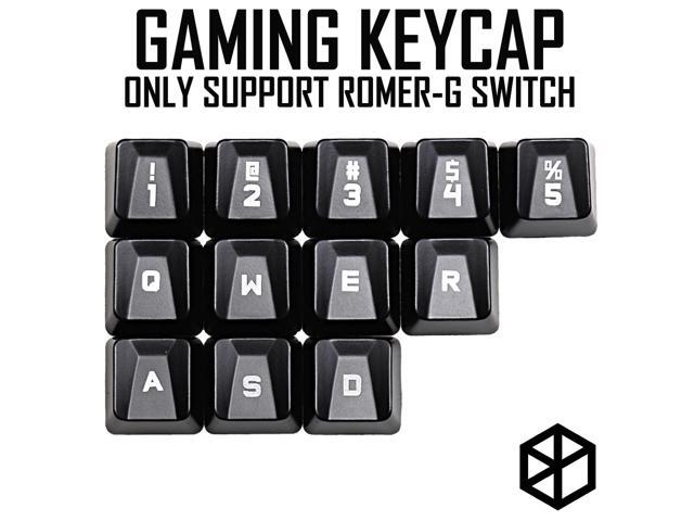 abs Gaming Keycap Set for romer g OEM Profile shine-through12 keycap 12345 qwer wasd for logitech g pro g310 512 613 810 910 840