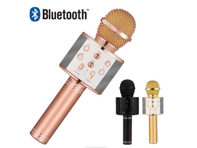 Bluetooth Wireless Microphone Speaker 1800Mah Handheld Microphone Karaoke Mic Music Player Singing Recorder KTV Microphone