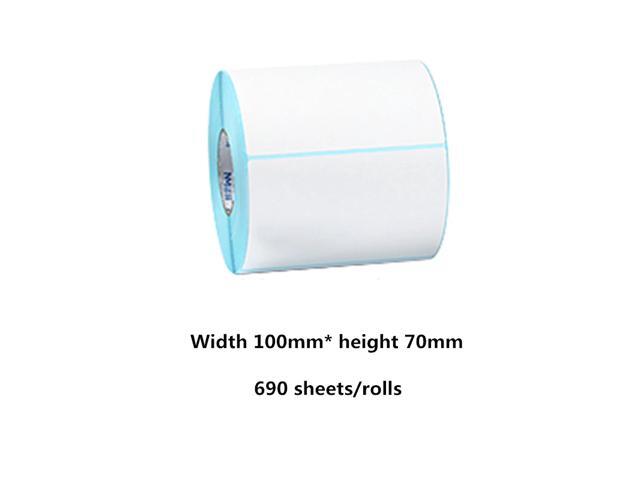 100*70mm Thermal paper 690 sheets/rolls sticker label barcode Thermal printer sticker tag price waterproof sticker
