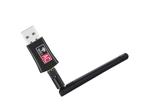 Mini Wifi Adapter Wireless USB 600Mbps 24G 5G Wireless Dual Band 80211ac USB High Speed WiFi Receiver for Desktop/Laptop/PC