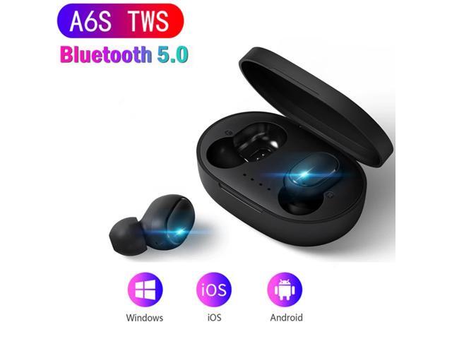 A6S TWS 50 Bluetooth Earphone Noise Cancelling Headset With Mic Handsfree Earbuds for Huawei Xiaomi Airdots Wireless Earbud