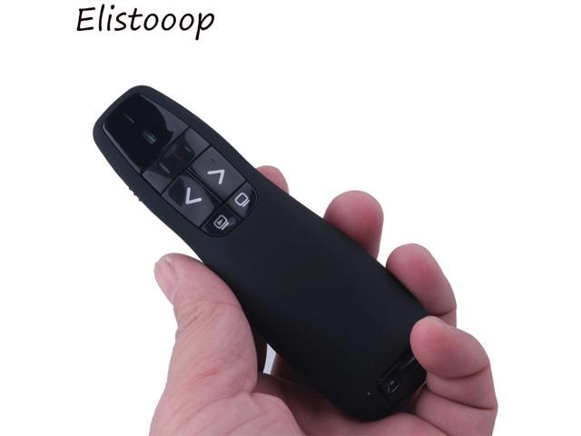 Elistooop USB Wireless Presenter Red Laser Pointer Remote Control for PPT PowerPoint 24GHz Red Laser Pointer Pen For Office