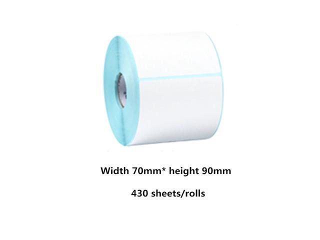 70*90mm Thermal paper 430 sheets/rolls sticker label barcode Thermal printer sticker tag price waterproof sticker