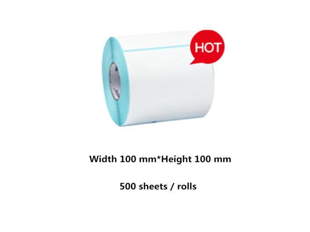 100*100mm Thermal paper 500 sheets/rolls sticker label barcode Thermal printer sticker tag price waterproof sticker