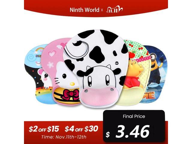 Hot Sell Thicken Cartoon 3D Comfy Wrist Mouse Pad For Optical / Trackball Mat Mice Pad Computer Cs Go Gaming Mouse Pad