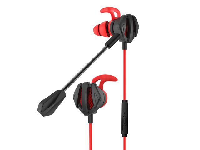 12m Wired Earphone Gaming Earbuds E-Sports Noise Cancelling In-Ear Earphones With Bendable Mic Stereo For Phone PS4 Xbox Switch