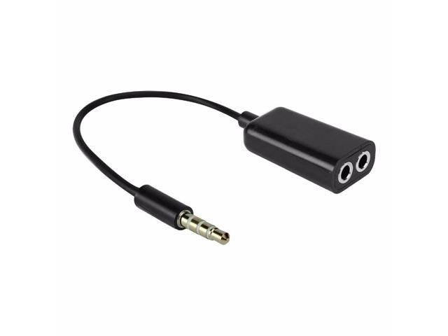 2pcs/lot Speaker and Headphone Splitter - Dual 35mm Female Input to 35mm Male Input Audio Splitter Adapter