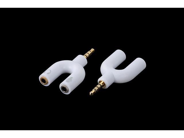 35mm Stereo Audio Male to 2 Female Headphone/Mic U Splitter Cable Adapter