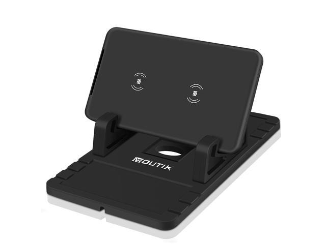 Wireless Car Charger With Silicone Phone Holder Desktop Car Two In One For Iphone Xs Max Xr X Samsung Car Phone Holder