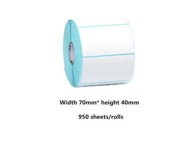 70*40mm Thermal paper 950 sheets/rolls sticker label barcode Thermal printer sticker tag price waterproof sticker